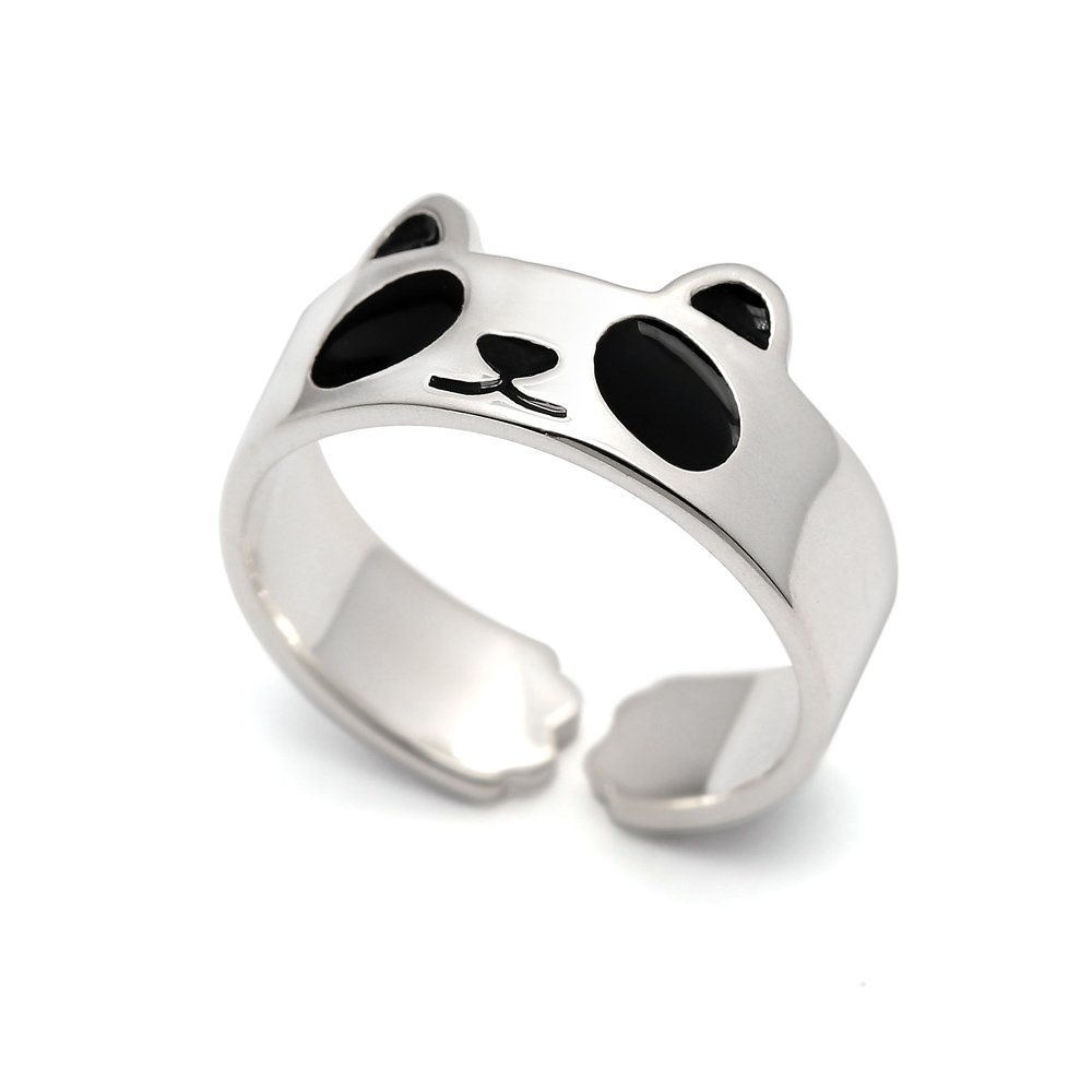 HANFLY Panda ring 925 Sterling silver Fashion Animal Jewelry